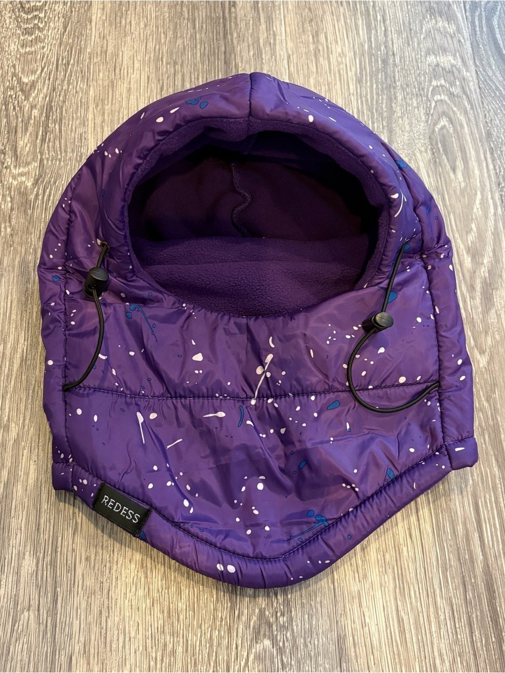 Redess Kids Purple Insulated Fleece-Lined Winter Hood